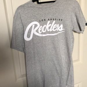Reckless grey tee shirt